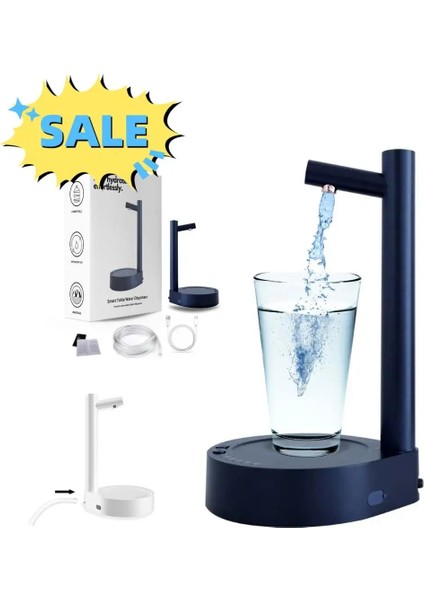 Mavi Masa Dispenseri Elektrikli Su Galon Pompası Otomatik Su Şişesi Pompası Dispenseri Şarj Edilebilir Su Pompası Dispenseri (Yurt Dışından) modelleri
