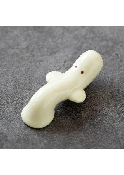 F-03 Japon Tarzı Sıraltı Seramik Hayvanlar Çubuk Tutucu Sofra Restoran Basit Oval Kaşık Braketi Gereçler Mutfak Için (Yurt Dışından)