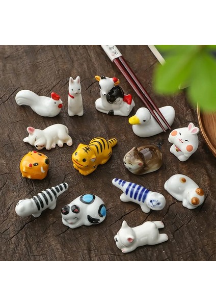 F-03 Japon Tarzı Sıraltı Seramik Hayvanlar Çubuk Tutucu Sofra Restoran Basit Oval Kaşık Braketi Gereçler Mutfak Için (Yurt Dışından) fiyatları