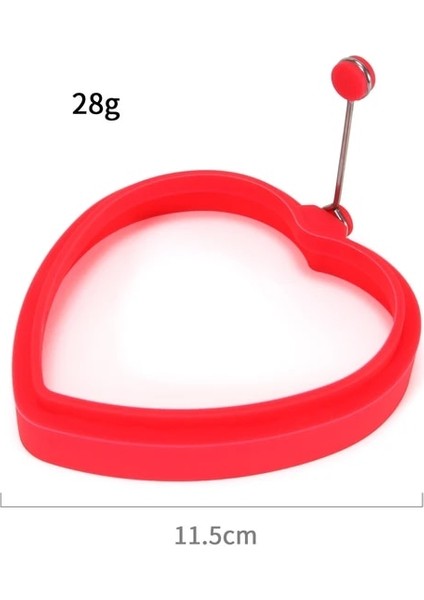 4 Adet Kırmızı B 4 Adet Kırmızı Silikon Kızarmış Yumurta Gözleme Halkası Omlet Kızarmış Yumurta Yuvarlak Şekillendirici Yumurta Kalıp Pişirme Kahvaltı Tava Fırın Mutfak (Yurt Dışından)