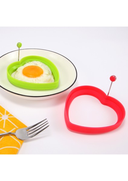 4 Adet Kırmızı B 4 Adet Kırmızı Silikon Kızarmış Yumurta Gözleme Halkası Omlet Kızarmış Yumurta Yuvarlak Şekillendirici Yumurta Kalıp Pişirme Kahvaltı Tava Fırın Mutfak (Yurt Dışından)