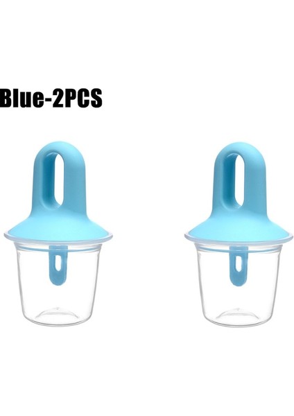 Blue-2pcs 1 Adet 7 Delik Dıy Dondurma Pops Silikon Kalıp Dondurma Topu Makinesi Popsicles Kalıpları Bebek Meyve Shake Ev Mutfak Aksesuarları Aracı (Yurt Dışından) fiyatları