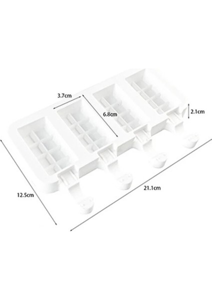 B Silikon Popsicle Kalıp Dondurma Kalıp Yaz Dıy Ev Yapımı Buz Küpü Tepsi Buz Pop Blok Dondurucu Meyve Suyu Tatlı Yapımcısı Aracı (Yurt Dışından)