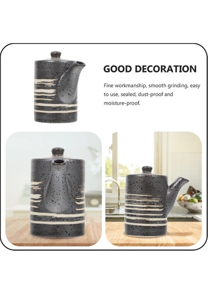 8x7.5x5 cm 2 Adet Sos Sos Dağıtıcı Zeytinyağı Mutfak Konteyner Şişe Lecythus Sıcak Siyah Dökücü (Yurt Dışından)
