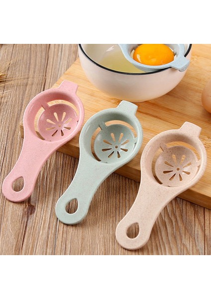 Beigo 1 Adet Düz Renk Yumurta Ayırıcı Güvenli Buğday Samanı Yumurta Bölücü Aracı Plastik Yumurta Beyaz Sarısı Filtre Mutfak Pişirme Ayırıcı Gadget (Yurt Dışından)