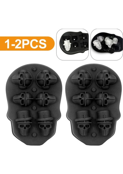 10 Adet 1 Adet Huni 1/2 Adet Kafatası Buz Yapıcı Kalıp Kemikler Top Tepsisi Kek Şeker Araçları Mutfak Aletleri 4 6 Izgara 3D Silikon Viski Buz Topu Kalıbı (Yurt Dışından) fırsatları