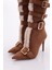 1121 Kadin Kemerli Topuklu Çizme 4