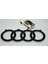 Audi A3 A4 A5 A6 Ön Panjur Izgara Halka Parlak Siyah Abs Logo Amblem 2