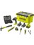 Ryobı R18PD3-220TAH Akülü Darbeli Matkap 18V + Aksesuar Seti (2.0AH Çift Akü) - 5133005506 1