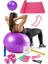13 Lü Pilates Seti Topu 3 Lü Pilates Bandı Lastiği Dambıl Minder Atlama Ipi Yoga Yüzüğü Mor 1