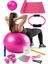 13 Lü Pilates Seti Topu 3 Lü Pilates Bandı Lastiği Dambıl Minder Atlama Ipi Pilates Çemberi Pembe 1