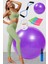 9 Lu Pilates Seti Plates Takımı Pilates Topu Direnç Lastiği Denge 3 Lü Egzersiz Bandı Lastiği Mor 1