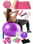 15 Li Pilates Seti Topu Pilates Bandı Dambıl Minder Atlama Ipi Twister Aerobik Kemer Yoga Yüzüğü Mor 1