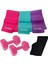3 Lü Pilates Bandı Farklı Dirençte Plates Lastiği 120X7.5 cm + 1kg Dambıl + Termal Bel Kemeri 1