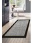Dijital Mutfak Halısı Trend Keçe Kaymaz Taban Modern Stormy Siyah 1