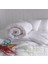 Çift Kişilik Mikrofiber Saten Beyaz Yorgan 1