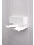 Beyaz Metal Yapışkanlı Saç Kurutma Askısı, Yapışkanlı Banyo Düzenleyici Organizer Fön Makinelik MT83B 5