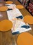 Tuğçe Demir Home Design Gold Turkuaz Yaprak Desen Runner Supla Set 1