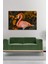 Dijital Baskılı Salon Oturma Odası Mutfak Flamingo Desenli Ahşap Kanvas Tablo AR030415 4