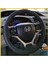 Honda Civic Fb7 Araca Özel Direksiyon Kılıfı (Nubuk Noktalı Siyah Dikişli) 4
