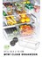 Mini Tall Clear Buzdolabı & Dolap Içi Düzenleyici Organizer 3 Adet 1