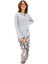Iki Düğmeli Alt Desenli Pijama Takımı 1