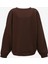 O Yaka Kahve Kadın Sweatshırt 241 Lcf 241001 Tıla Kahve 2