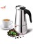 100 ml Paslanmaz Çelik Moka Cezve Espresso Percolator Taşınabilir Kahve Makinesi Pot Percolator Içecek Aracı Cafetiere Latte Soba (Yurt Dışından) 2