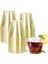 B01 5 Adet/grup Altın Tozu Plastik Bardak 9 Oz Sert Tek Kullanımlık Bardak Plastik Şarap Bardağı Parti Düğün Şarap Bardağı Şeffaf Plastik Bardak (Yurt Dışından) 1