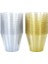 B01 5 Adet/grup Altın Tozu Plastik Bardak 9 Oz Sert Tek Kullanımlık Bardak Plastik Şarap Bardağı Parti Düğün Şarap Bardağı Şeffaf Plastik Bardak (Yurt Dışından) 4