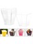 70ML-100PCS 25/150 Adet Gıda Tatlı Servis Bardakları Plastik Bardaklar Tatlı Dükkanı Parti Plastik Trapez Kare Tatlı Bardağı Tatlı Servis Bardakları (Yurt Dışından) 4