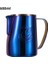 Mavi Parlak 600 ml Jıbbı Süt Buharda Köpürtme Sürahi Paslanmaz Çelik Yapışmaz Süt Sürahisi Çekme Çiçek Fincan Kahve Için Mükemmel Cappuccino Latte Art (Yurt Dışından) 1