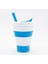 Stil 1 450ML Kahve Fincanı Termal Çay Kupa Termo Espresso Chicaras Silikon Katlanabilir Su Cep Teleskopik Şişe Pipetli Taşınabilir 450ML (Yurt Dışından) 1