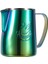 Siyah Parlak 400 ml Jıbbı Süt Buharda Köpürtme Sürahi Paslanmaz Çelik Yapışmaz Süt Sürahisi Çekme Çiçek Fincan Kahve Için Mükemmel Cappuccino Latte 600 (Yurt Dışından) 2
