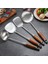 Stil 8 304 Paslanmaz Çelik Gülağacı Ahşap Saplı Mutfak Eşyaları Spatula Kürek Kevgir Ahçı Kaşığı Mutfak Eşyaları Mutfak Eşyası Turner Seti (Yurt Dışından) 2