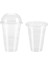 A 50 Adet 100/50 Takım 450 ml Tek Kullanımlık Şeffaf Bardaklar Için Delik Kubbe Kapaklı Çay Meyve Çayı Suyu Plastik Milkshake Yaz Parti Içecekleri Bardaklar (Yurt Dışından) 3
