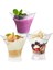 50 Takım 100ML Dalga 50PCS Yeniden Kullanılabilir Tatlı Bardağı Kaşık Seti 100ML Plastik Dondurma Bardağı Düğün Dekorasyon Parti Tedarik Kek Tutucu Mutfak Aksesuarları (Yurt Dışından) 5