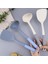 Gök Mavisi Spatula Yüksek Sıcaklık Dayanımı Mutfak Tavada Kızartma Spatulası Tencerenin Altına Zarar Vermez Rahat Kavrama Silikon Spatula Koku Yok (Yurt Dışından) 5