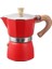150 ml Kırmızı Kahve Moka Pot 150/300 ml Avrupa Tarzı Alüminyum Kahve Makinesi Pot Mocha Espresso Latte Soba Filtresi Moka Kahve Makinesi Pot (Yurt Dışından) 1