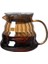 Büyük 300ML 500ML 700ML Amber Kahve Makinesi V02 Drippercoffee Sunucusu V60 Filtre Cam Huni Damla Kahve Makinesi Dökün Set (Yurt Dışından) 5