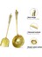 Spatula Kaşık Saf Bakır Pişirme Kaşığı ve Spatula, Ged Uzun Saplı Çorba Kaşığı Için El Çekici, Wok ve Kızartma Tavası Için Mutfak Aksesuarları (Yurt Dışından) 2