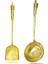 Spatula Kaşık Saf Bakır Pişirme Kaşığı ve Spatula, Ged Uzun Saplı Çorba Kaşığı Için El Çekici, Wok ve Kızartma Tavası Için Mutfak Aksesuarları (Yurt Dışından) 5