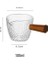 100MLCHUIWEN 50-140ML Çok Stil Ahşap Saplı Espresso Ölçüm Fincan Şerit Şeffaf Süt Sürahisi Mutfak Ölçü Kahve Malzemeleri (Yurt Dışından) 1