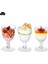 10PCS-A1 5/10 Adet Mini Tek Kullanımlık Plastik Bardaklar Tatlı Bardak Temizle Köpük Salata Jöle Yoğurt Pişirme Trapez Gıda Kabı Dondurma Fincan (Yurt Dışından) 3
