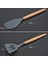 Spatula B Ahşap Saplı Silikon Spatula Mutfak Aletleri Yapışmaz Mutfak Pişirme Gereçleri Kevgir Kaşık Kepçe Kazıyıcı (Yurt Dışından) 5