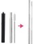 Siyah 304 Paslanmaz Çelik Pipetler, Kılıflı Yeniden Kullanılabilir Taşınabilir Teleskopik Pipetler ve Temizleme Fırçası (Yurt Dışından) 1