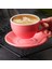 Beyaz 200-400 ml Kahve Fincanı ve Tabağı Seti Kupa Cappuccino Latte Bardak Kalınlaşmış Seramik 200-300 ml Renkli Kahve ve Çay Setleri Her Gün (Yurt Dışından) 5