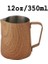 350ML-AHŞAP Tahıl Kahve Latte Süt Köpürtme Sürahisi Süt Köpürtücü Sürahi Paslanmaz Çelik Sürahi Espresso Barista Sürahi Süt Tenceresi Kahve Aksesuarları (Yurt Dışından) 1