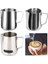 350ML-AHŞAP Tahıl Kahve Latte Süt Köpürtme Sürahisi Süt Köpürtücü Sürahi Paslanmaz Çelik Sürahi Espresso Barista Sürahi Süt Tenceresi Kahve Aksesuarları (Yurt Dışından) 3