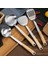 2 Adet Set-Cd Dayanıklı Taşınabilir Paslanmaz Çelik Yapışmaz Turner/kepçe Gıda Wok Spatula Kaşık Mutfak Gereçleri Pişirme Gereçler Tencere Spatula (Yurt Dışından) 2